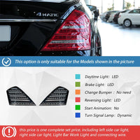 Feux Arrière LED Mercedes Classe S W221 2006-2013 - vue de dessus - Becquet Voiture