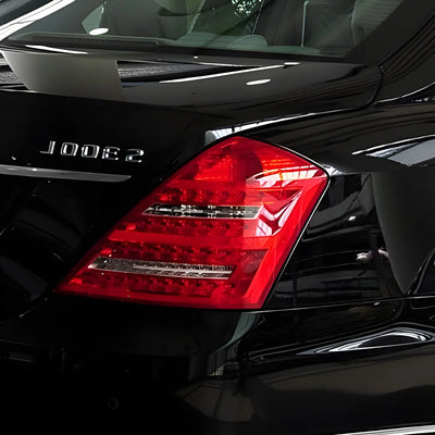 Feux Arrière LED Mercedes Classe S W221 Style Dynamique - installé sur véhicule - Becquet Voiture