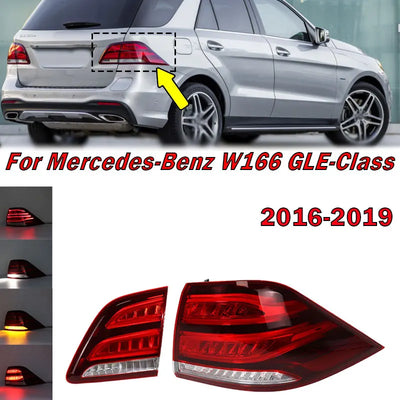 Feux Arrière LED Mercedes GLE W166 GLE320 GLE500 2016-2019 - vue de face - Becquet Voiture