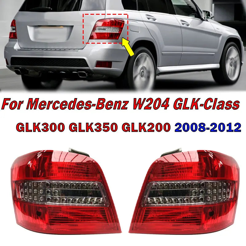 Feux Arrière LED Mercedes GLK W204 X204 2008-2012 Look AMG - vue de face - Becquet Voiture