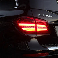 LED Taillights Mercedes GLS X166 GLS450 GLS63 AMG - front view - Becquet Voiture