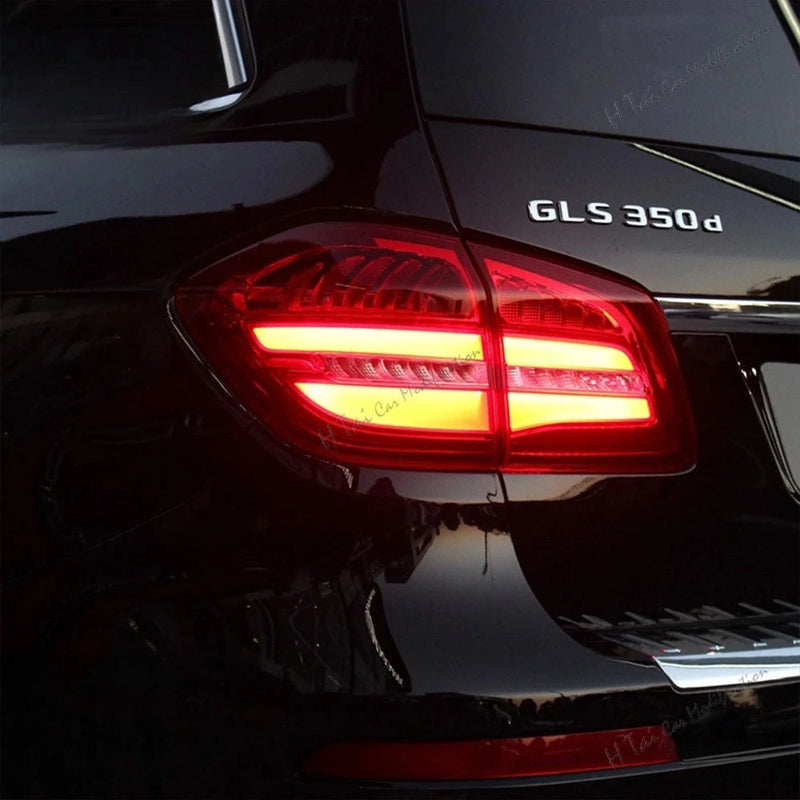 LED Taillights Mercedes GLS X166 GLS450 GLS63 AMG - front view - Becquet Voiture