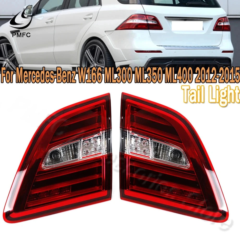 Feux Arrière LED Mercedes ML W166 ML300 ML350 ML400 2012-2015 - vue de face - Becquet Voiture