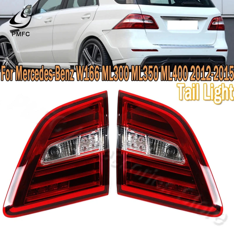 Feux Arrière LED Mercedes ML W166 ML300 ML350 ML400 2012-2015 - vue de face - Becquet Voiture