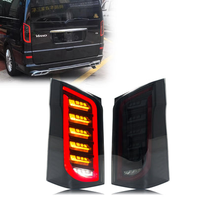 Feux Arrière LED Mercedes Vito Metris W447 Dynamique - vue de face - Becquet Voiture