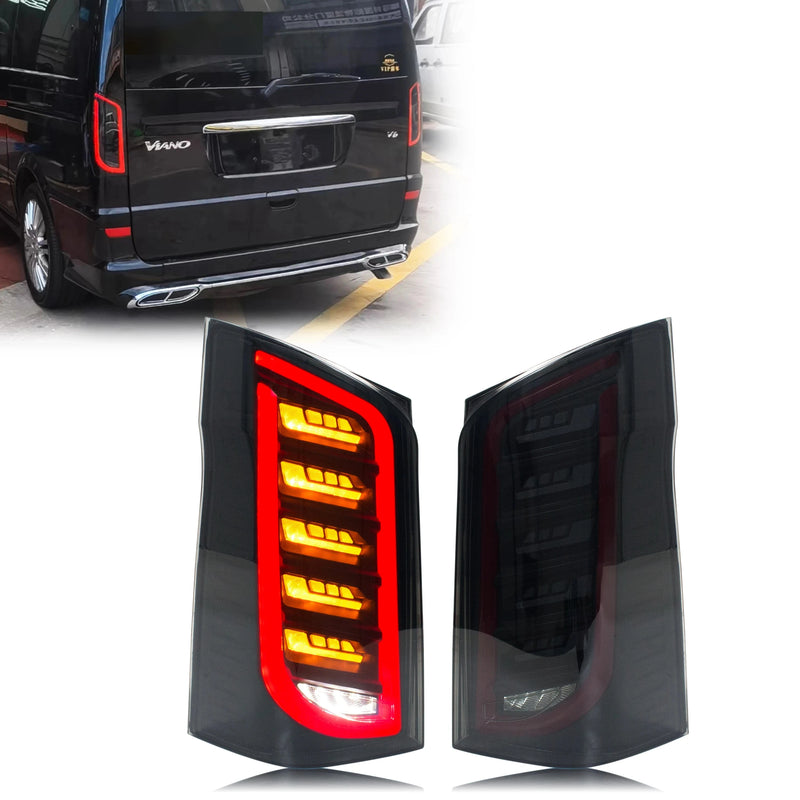 Feux Arrière LED Mercedes Vito Metris W447 Dynamique - vue de face - Becquet Voiture