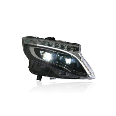 Feux Arrière LED Mercedes Vito W447 2016-2024 - installé sur véhicule - Becquet Voiture
