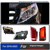 Feux Arrière LED Mercedes Vito W447 2016-2024 - vue de dessus - Becquet Voiture