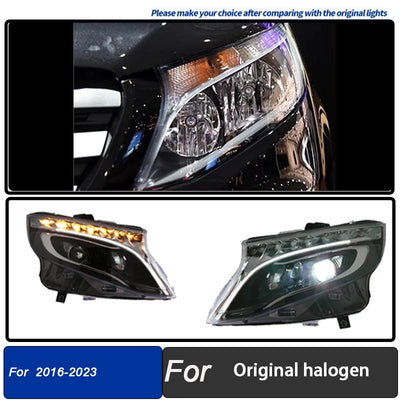 Feux Arrière LED Mercedes Vito W447 2016-2024 - vue rapprochée - Becquet Voiture