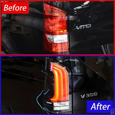 Feux Arrière LED Mercedes Vito W447 Premium Dynamique - vue de trois-quarts - Becquet Voiture