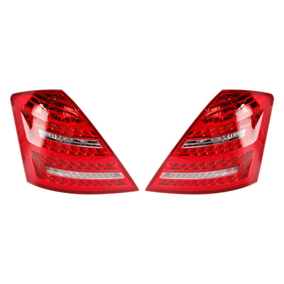 Feux Arrière LED Mercedes W221 Classe S 2007-2013 Paire - vue arrière - Becquet Voiture