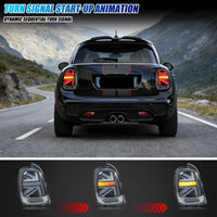 Feux Arrière LED Mini Cooper F55 F56 F57 2014-2023 (réf. 2) - vue arrière - Becquet Voiture