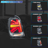 Feux Arrière LED Mini Cooper F55 F56 F57 2014-2023 (réf. 2) - vue de profil - Becquet Voiture