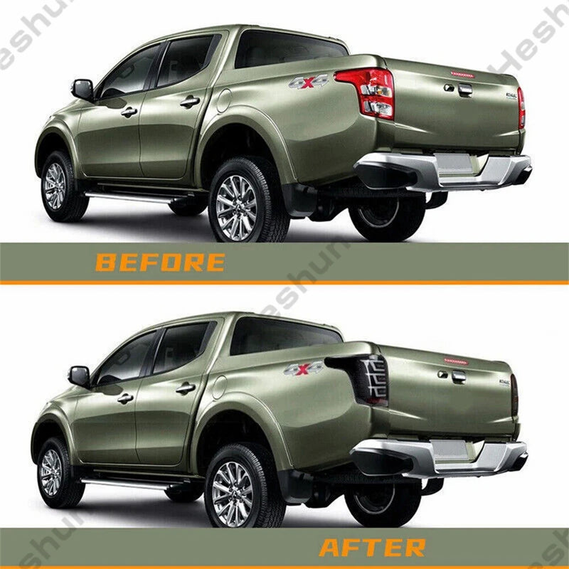 Feux Arrière LED Mitsubishi L200 Triton 2015-2018 Paire - vue arrière - Becquet Voiture