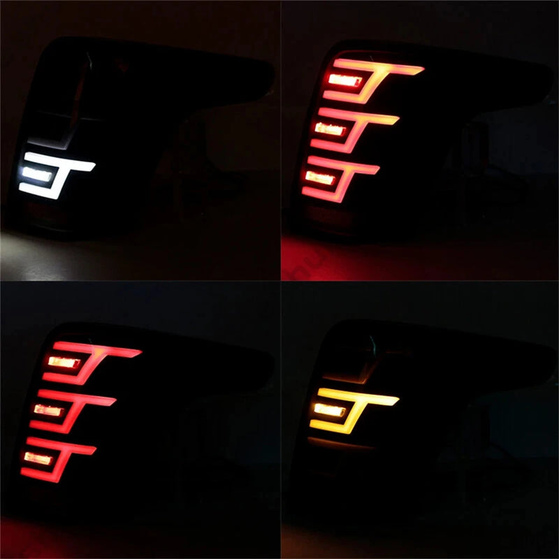 Feux Arrière LED Mitsubishi L200 Triton 2015-2018 Paire - vue de trois-quarts - Becquet Voiture