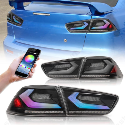 Feux Arriere LED Mitsubishi Lancer EVO X 2007-2020 - détail du montage - Becquet Voiture