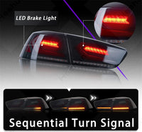 Feux Arriere LED Mitsubishi Lancer EVO X 2007-2020 - vue arrière - Becquet Voiture