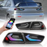 Feux Arrière LED Mitsubishi Lancer EVO X Look Sport - vue arrière - Becquet Voiture