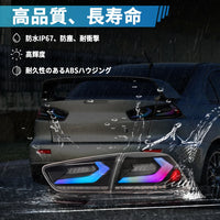 Feux Arrière LED Mitsubishi Lancer EVO X Look Sport - vue de trois-quarts - Becquet Voiture