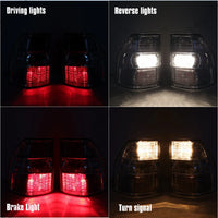 Feux Arrière LED Mitsubishi Pajero IV 2006-2018 Paire - installé sur véhicule - Becquet Voiture