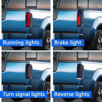 Nissan Navara D40 Frontier LED Taillights - fitted on vehicle - Becquet Voiture