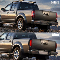 Nissan Navara D40 Frontier LED Taillights - side view - Becquet Voiture