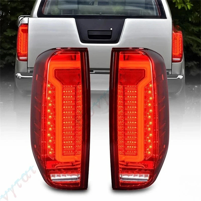 Nissan Navara D40 Frontier LED Taillights - close-up view - Becquet Voiture