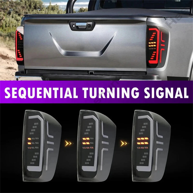 Feux Arrière LED Nissan Navara NP300 D23 Frontier 2015-2021 - vue de trois-quarts - Becquet Voiture