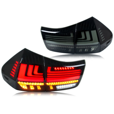 Feux Arrière LED Noirs Lexus RX330 RX350 2004-2009 - installé sur véhicule - Becquet Voiture