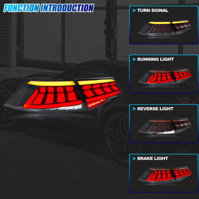 Feux Arrière LED Noirs VW Passat B8 2016-2019 - vue de profil - Becquet Voiture