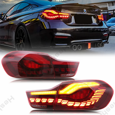 Feux Arrière LED OLED BMW Série 4 F32 F33 F82 F83 2014-2020 - vue de face - Becquet Voiture