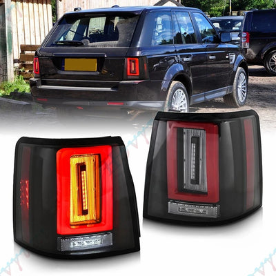 Feux Arriere LED Paire Land Rover Range Rover Sport L320 - vue de face - Becquet Voiture