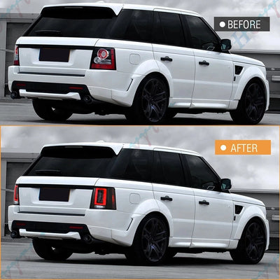 Feux Arriere LED Paire Land Rover Range Rover Sport L320 - vue de profil - Becquet Voiture