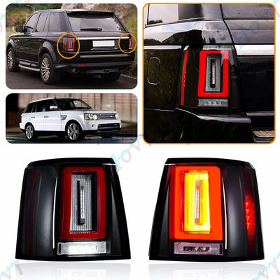 Feux Arriere LED Paire Land Rover Range Rover Sport L320 - vue de trois-quarts - Becquet Voiture