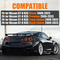 LED-Rückleuchten Paar Nissan GTR R35 Sequentiell - Rückansicht - Becquet Voiture