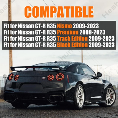 Feux Arriere LED Paire Nissan GTR R35 Sequentiel - vue arrière - Becquet Voiture
