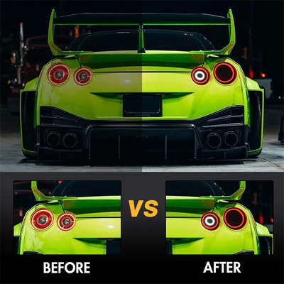 Feux Arriere LED Paire Nissan GTR R35 Sequentiel - vue de profil - Becquet Voiture