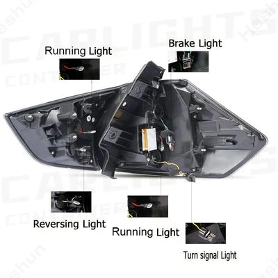 Feux Arriere LED Paire Nissan X-Trail T32 Rogue - installé sur véhicule - Becquet Voiture