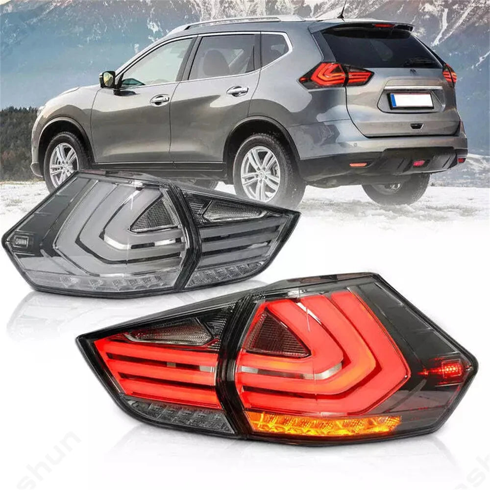 Feux Arriere LED Paire Nissan X-Trail T32 Rogue - vue de face - Becquet Voiture