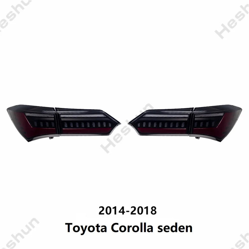 Feux Arriere LED Paire Toyota Corolla Altis Berline - installé sur véhicule - Becquet Voiture