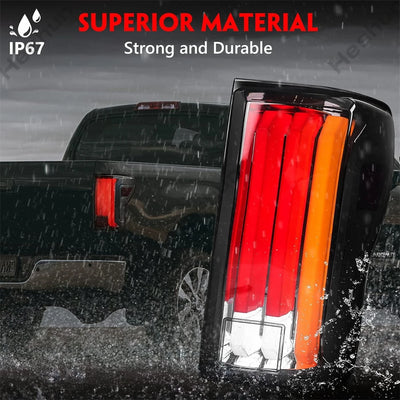 Feux Arriere LED Paire Toyota Tundra 2007-2013 - installé sur véhicule - Becquet Voiture