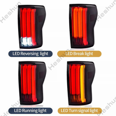 Feux Arriere LED Paire Toyota Tundra 2007-2013 - vue de trois-quarts - Becquet Voiture