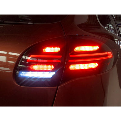 Feux Arrière LED Porsche Cayenne 958 92A 2011-2014 - installé sur véhicule - Becquet Voiture