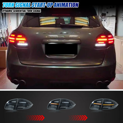 Feux Arrière LED Porsche Cayenne 958 92A 2011-2014 - vue arrière - Becquet Voiture
