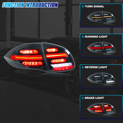 Feux Arrière LED Porsche Cayenne 958 92A 2011-2014 - vue de profil - Becquet Voiture