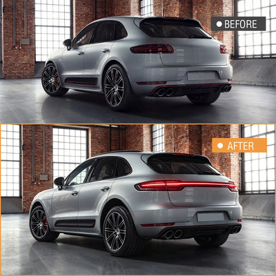 Feux Arrière LED Porsche Macan 2014-2017 (réf. 2) - vue arrière - Becquet Voiture
