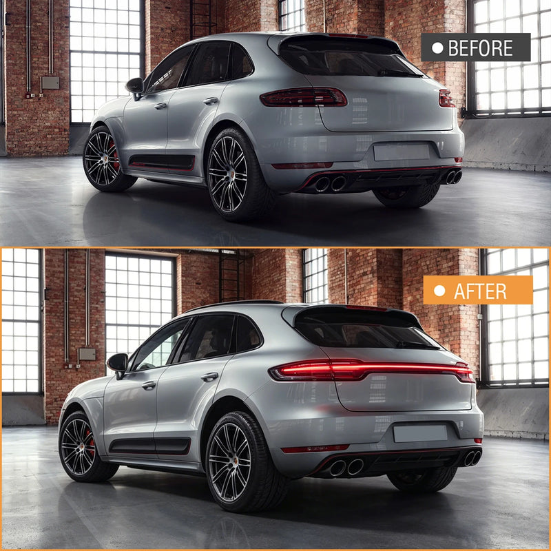 Feux Arrière LED Porsche Macan 2014-2017 (réf. 2) - vue arrière - Becquet Voiture