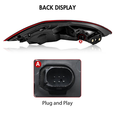 Feux Arrière LED Porsche Panamera 970.1 2010-2013 (réf. 2) - packshot studio - Becquet Voiture