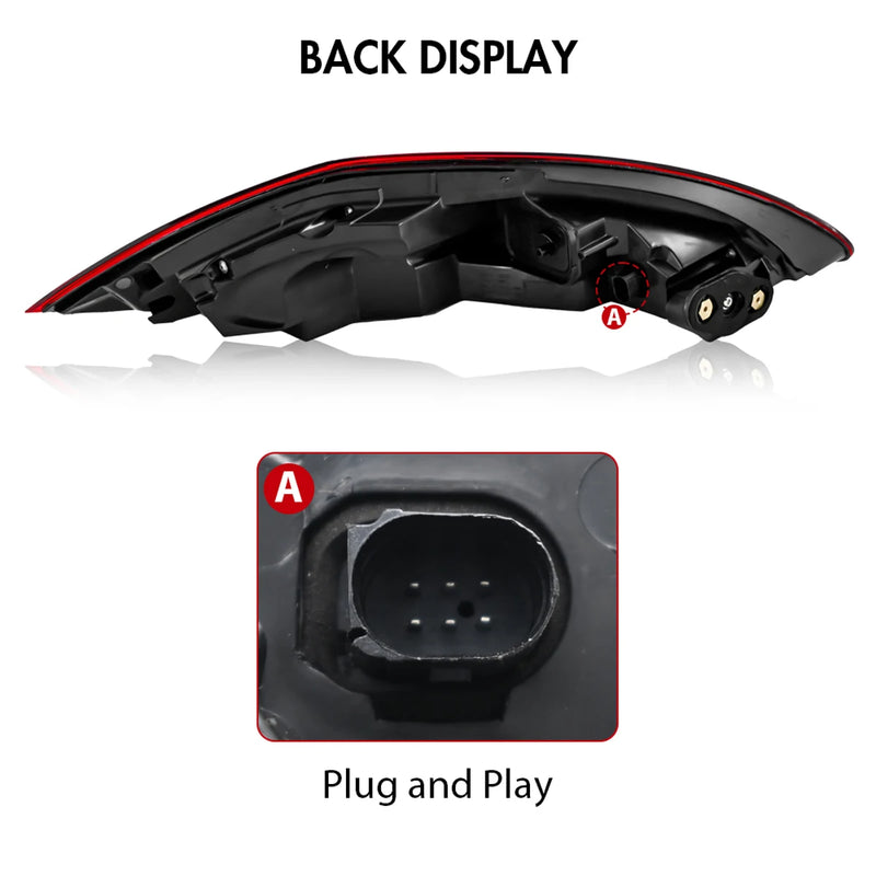 Feux Arrière LED Porsche Panamera 970.1 2010-2013 (réf. 2) - packshot studio - Becquet Voiture
