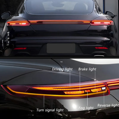 Feux Arrière LED Porsche Panamera 970 2010-2016 (réf. 2) - installé sur véhicule - Becquet Voiture